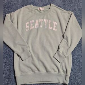 Sunset WestAinsley French Terry Oversized Crew Neck Girls Size M